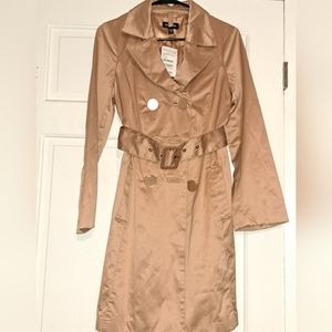 Bebe Seam Back DB Trench coat